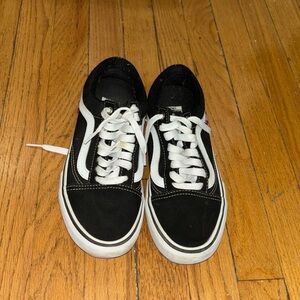 Black and white Vans